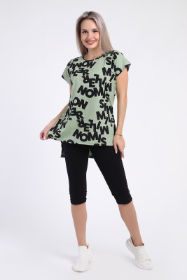 Костюм с бриджами - Буква - 796 оливковый